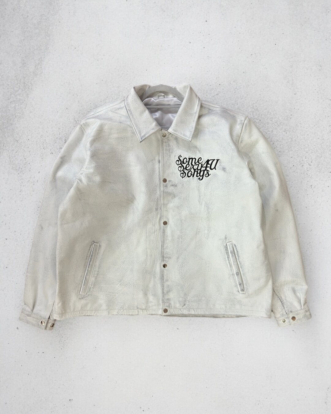 Custom leather jacket made for PARTYNEXTDOOR